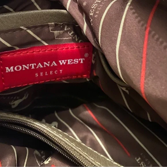 Montana West Tan Leather Shoulder Bag with Studs - Picture 6 of 9